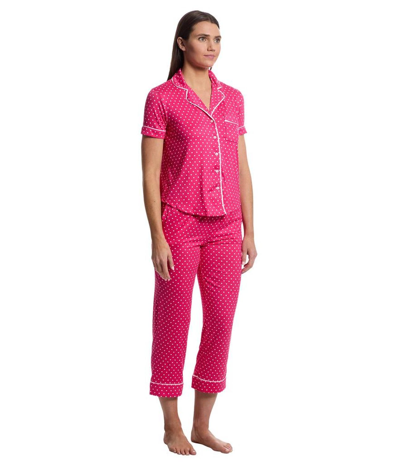 Short Sleeve Cropped PJ Set