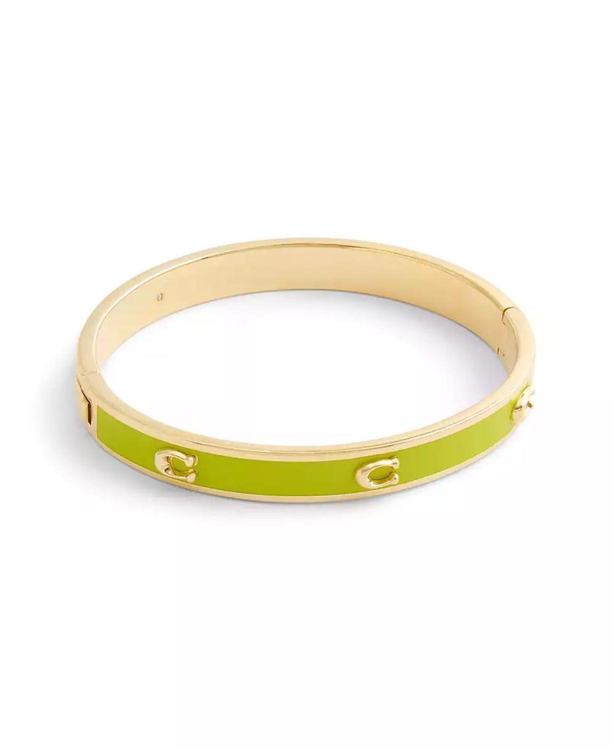 Signature C Enamel Bangle Bracelet
