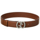 Gucci GG Buckle Leather Belt