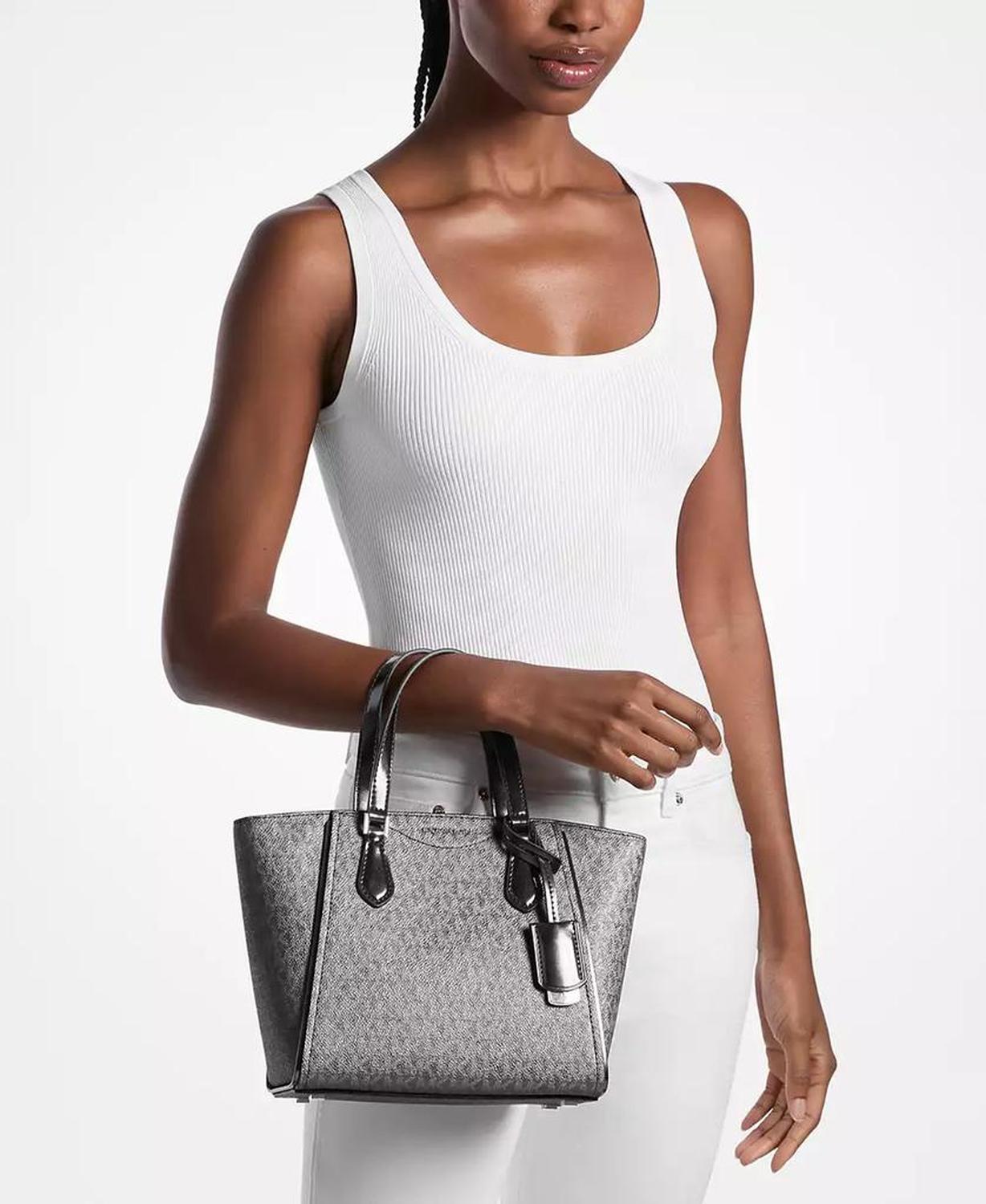 Michael Kors Women's Taryn Small Convertible Top Zip Tote Crossbody