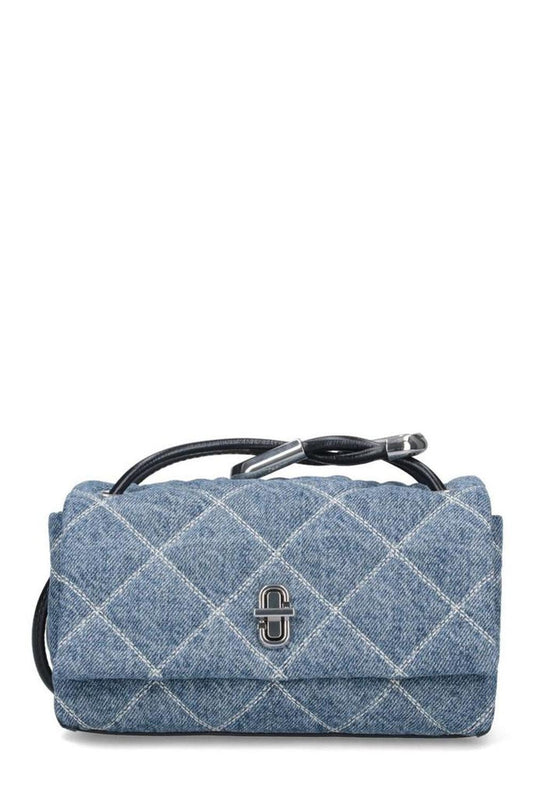 Marc Jacobs The Quilted Denim Mini Dual Quilted Shoulder Bag