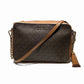Coated Canvas Leather Shoulder Bag (Pre-Owned)