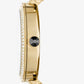 Parker Pavé Gold-Tone and Calf Hair Watch