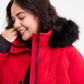 Plus Size Faux-Fur-Trim Hooded Puffer Coat, Exclusively at Macy's