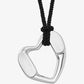 Precious Metal-Plated Brass Heart Necklace