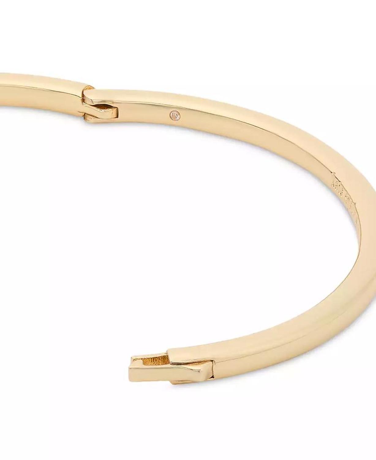 Gold-Tone Color Cubic Zirconia Bangle Bracelet