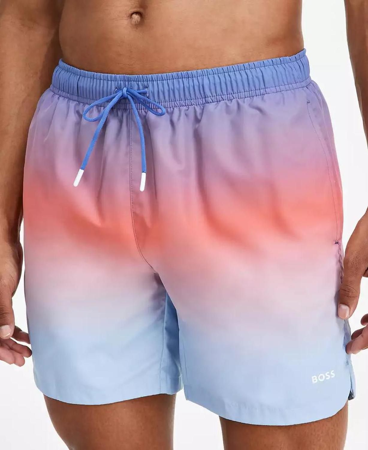 Men's Color Gradient Swim Trunks