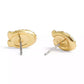 Women's Faux Stone Signature C Pave Turnlock Stud Earrings