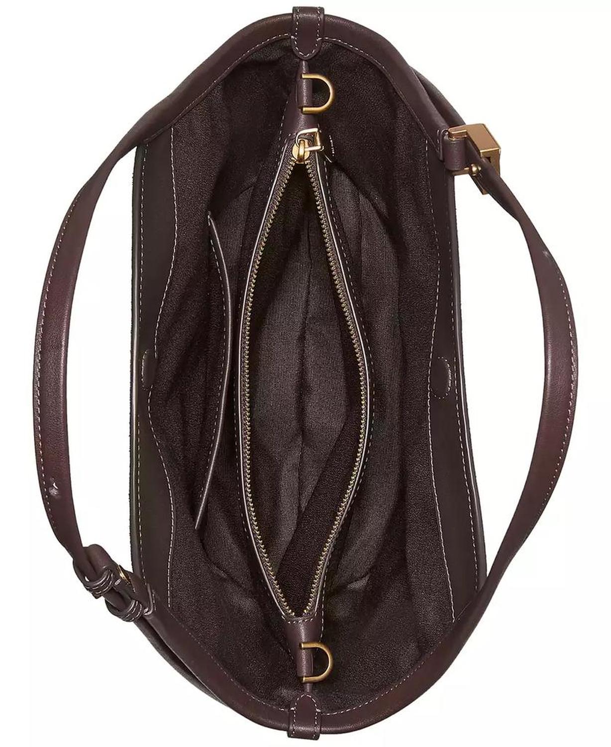 Deco Medium Suede Tulip Tote Bag