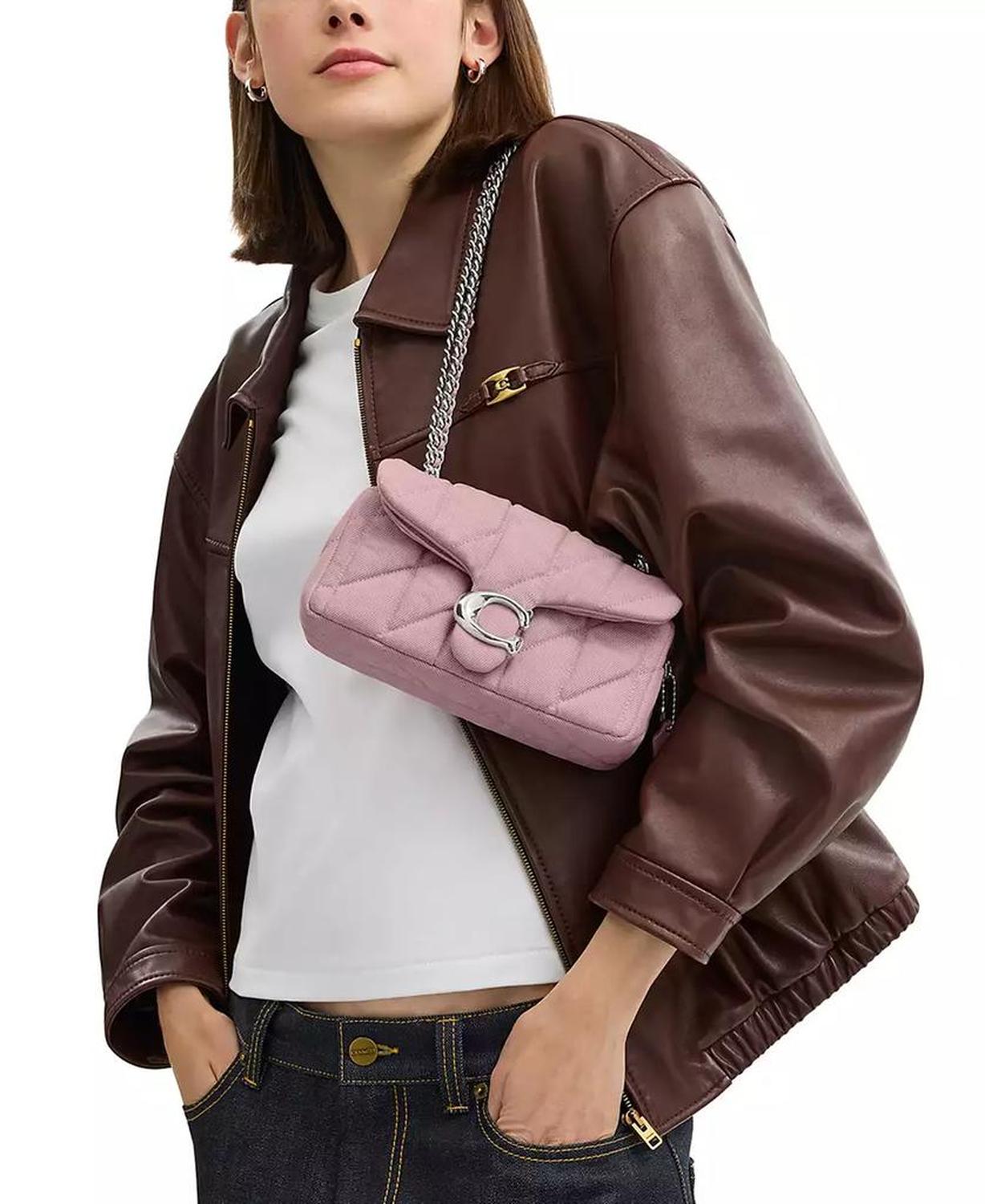 Tabby 20 Quilted Denim Shoulder Bag