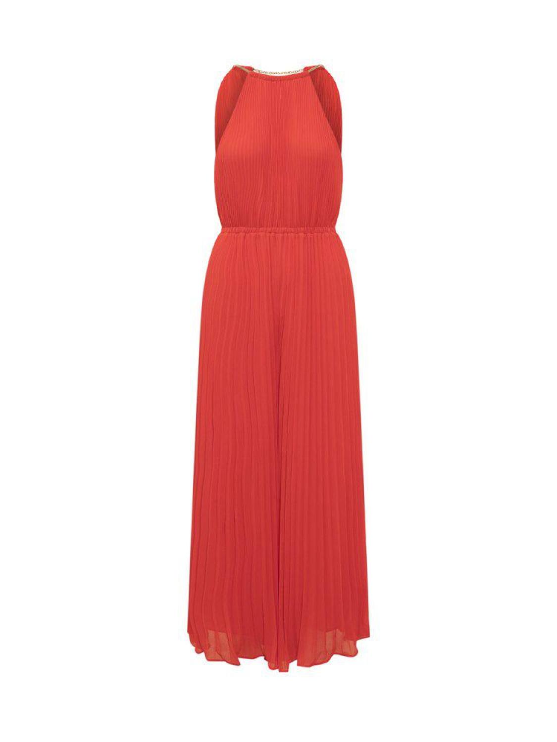 Michael Michael Kors Sleeveless Pleated Maxi Dress