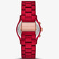 Runway Red-Coated Watch