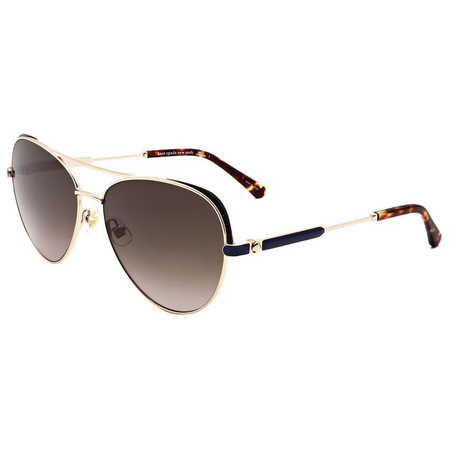 Women's 59mm Gold Blue Sunglasses