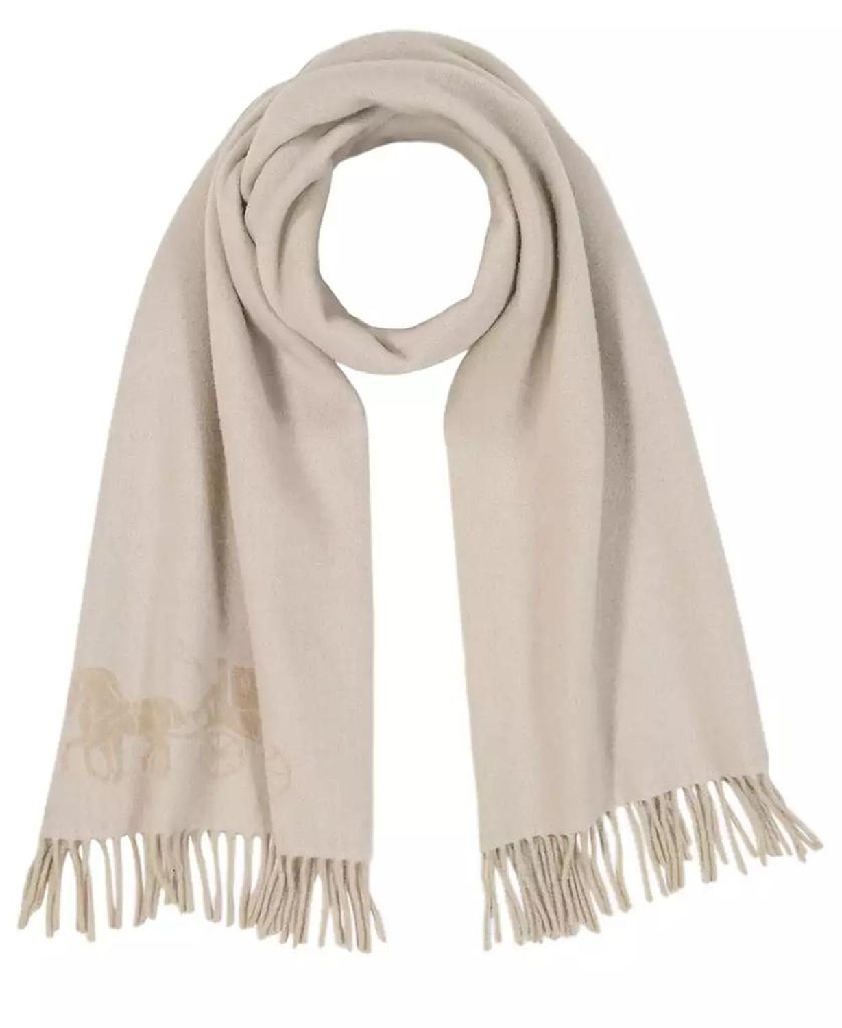 Women's Oversized Bicolor Horse and Carriage Muffler