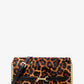 Carson Large Leopard Print Calf Hair Crossbody Bag