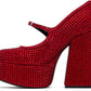 Red 'The Kiki Platform Mary Jane' Heels