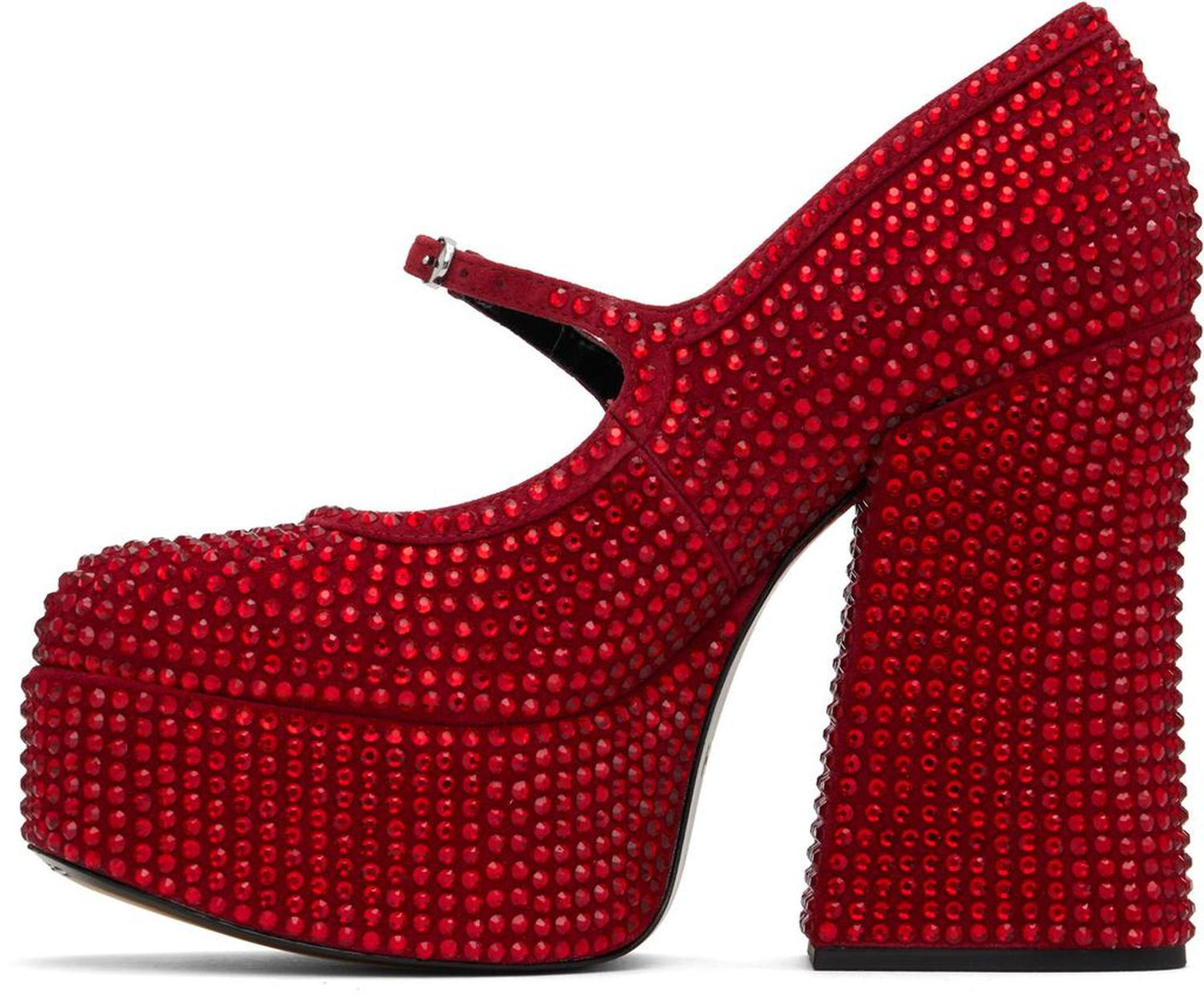 Red 'The Kiki Platform Mary Jane' Heels