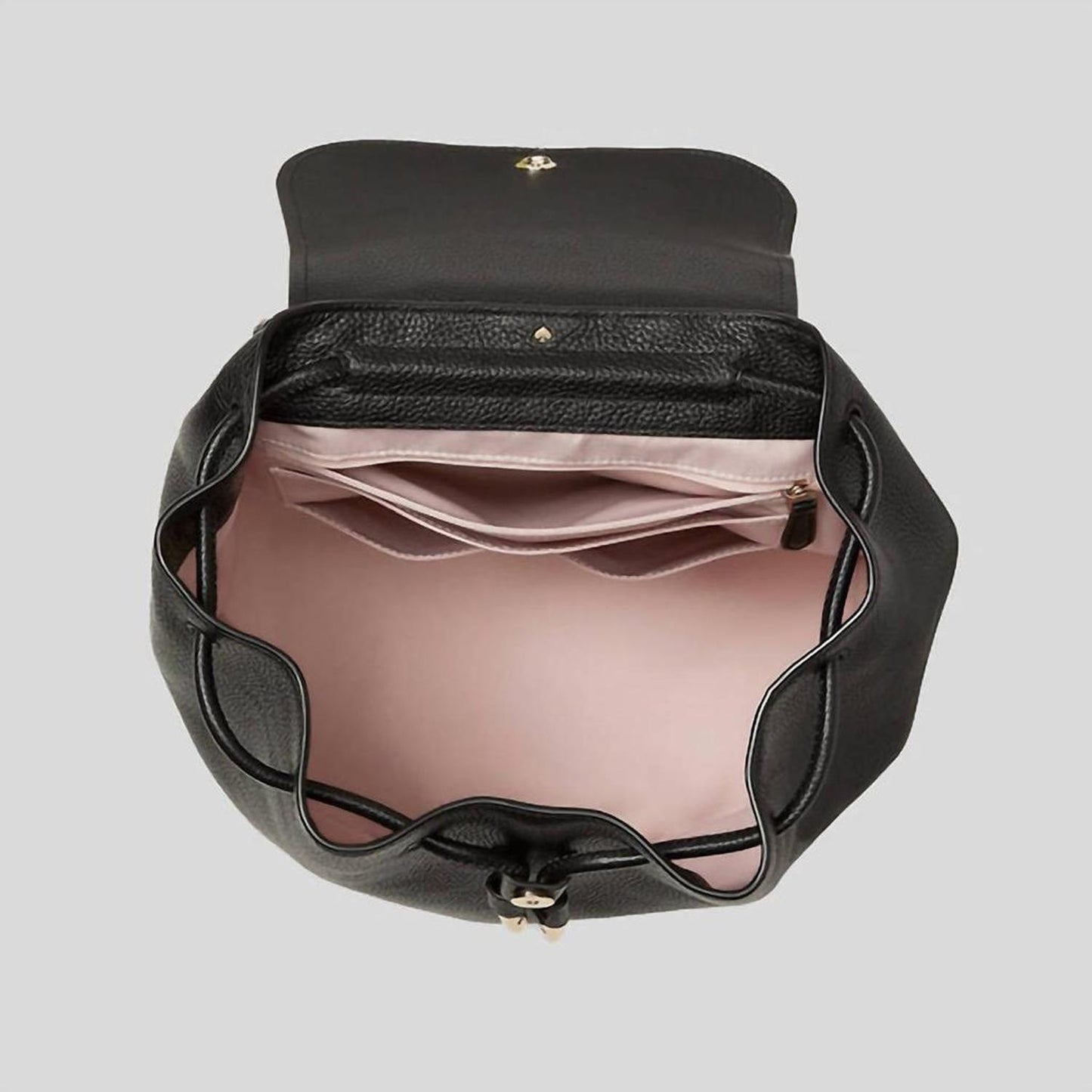 Sinch Pebbled Leather Backpack In Black