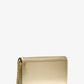 Carson Large Metallic Pebbled Leather Convertible Crossbody Bag