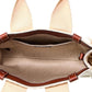 Chloé Woody Small Leather-Trim Tote (Authentic Pre-Owned)