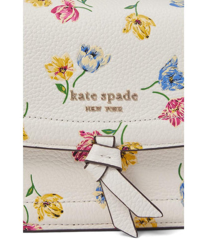 Knott Tulip Toss Embossed Pebbled Leather Flap Crossbody