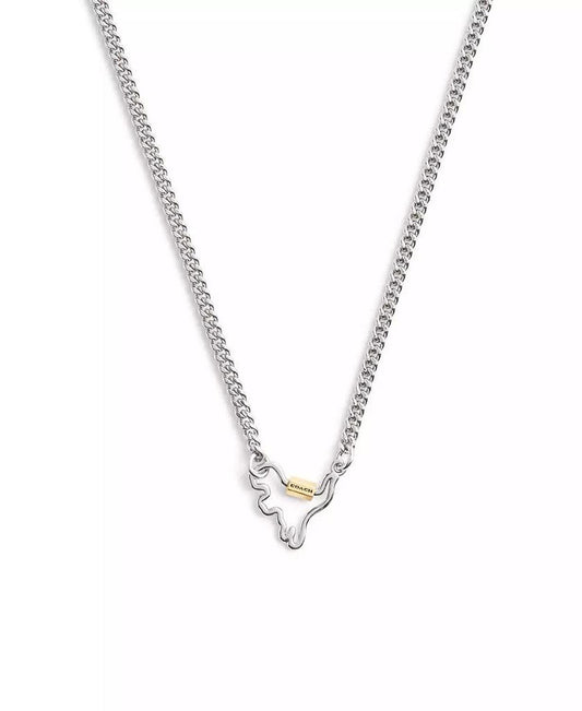 Two-Tone Signature Carabiner Rexy Pendant Necklace