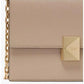 Deco Pebbled Leather Chain Shoulder Bag