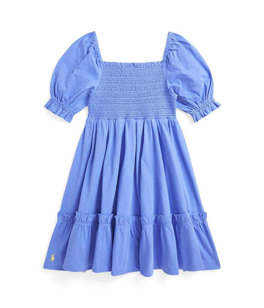 Smocked Cotton Jersey Dress (Toddler/Little Kid)