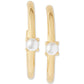 Little Luxuries Imitation Pearl Small Hoop Earrings, 1"