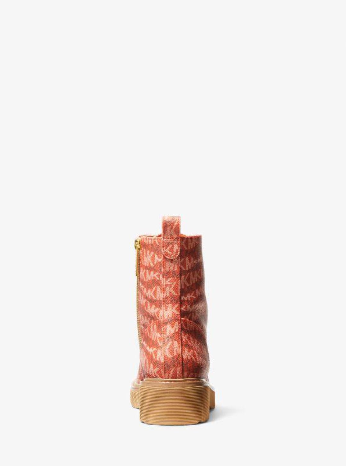 Haskell Animal Print Logo Canvas Boot