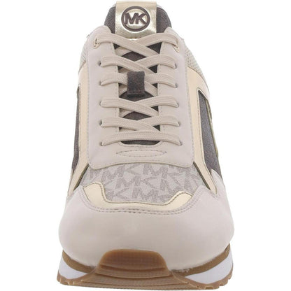 Womens Faux Leather Lifestyle Casual And Fashion Sneakers