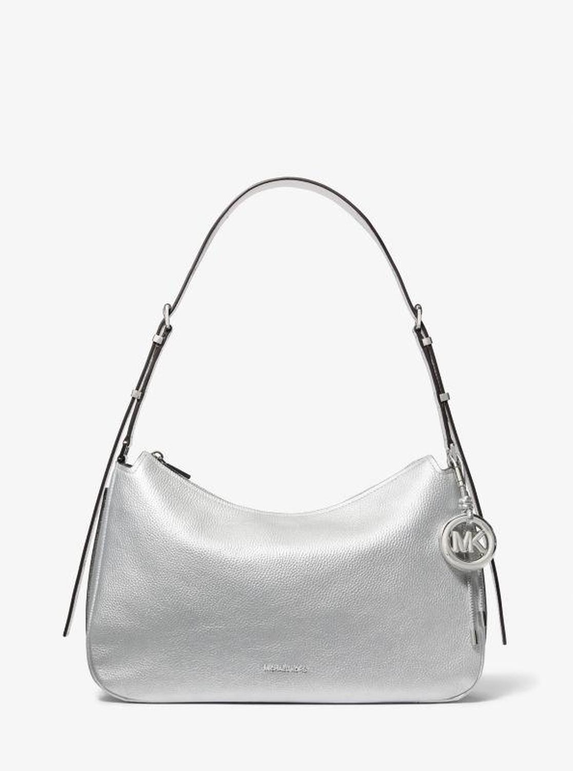 Nolita Medium Metallic Pebbled Leather Convertible Shoulder Bag