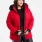 Plus Size Faux-Fur-Trim Hooded Puffer Coat, Exclusively at Macy's