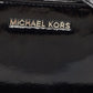 Michael Kors Black Patent Leather Zip Crossbody Bag