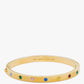 Set in Stone Hinged Silver Bangle
