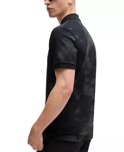 Men’s Reflective Print Polo