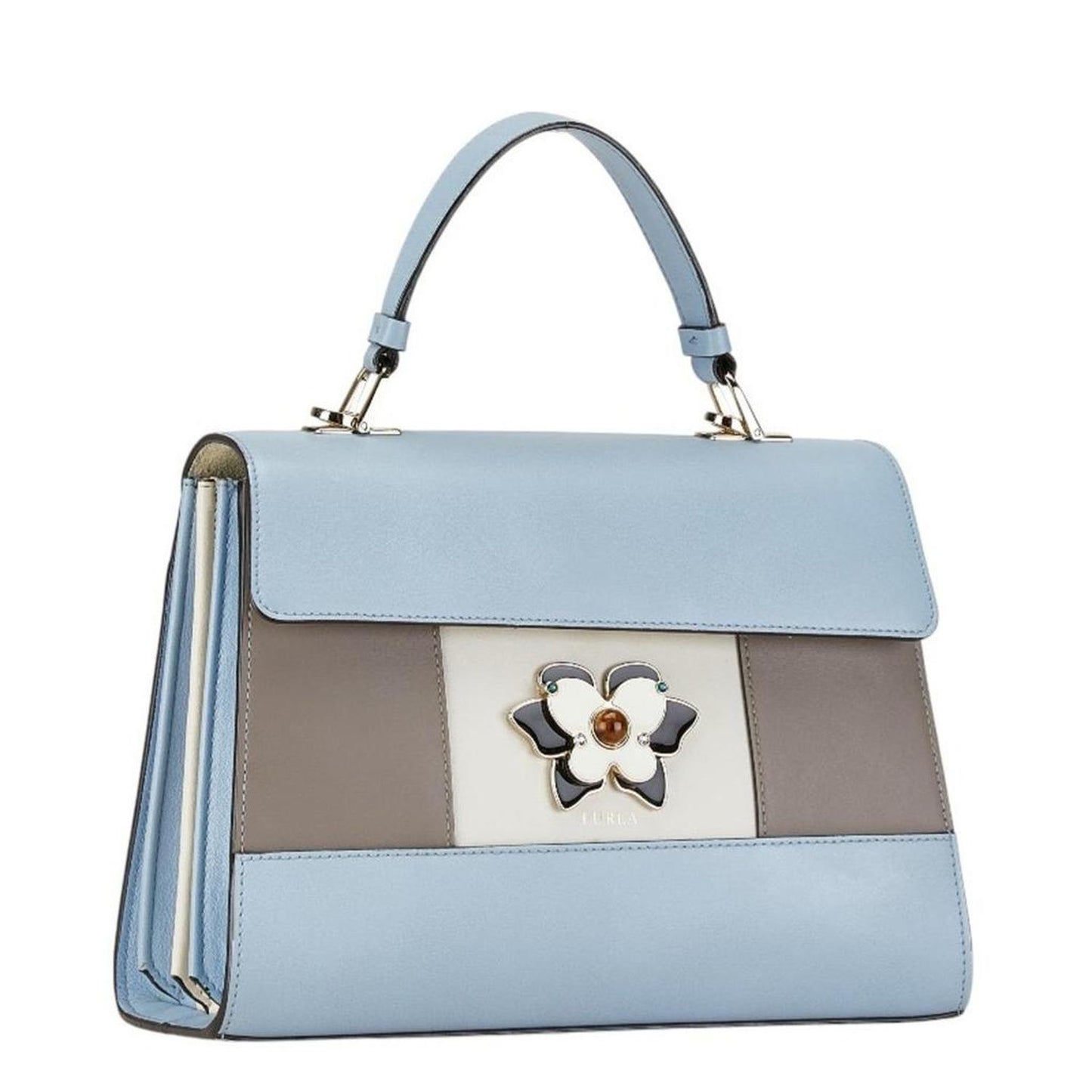 blue  Leather Handbag Shoulder Bag (Pre-Owned)