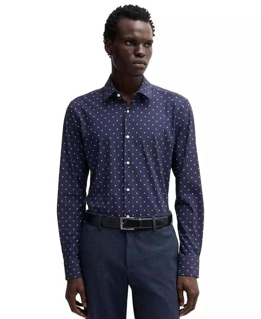Men's Slim-Fit Performance Dress Shirt