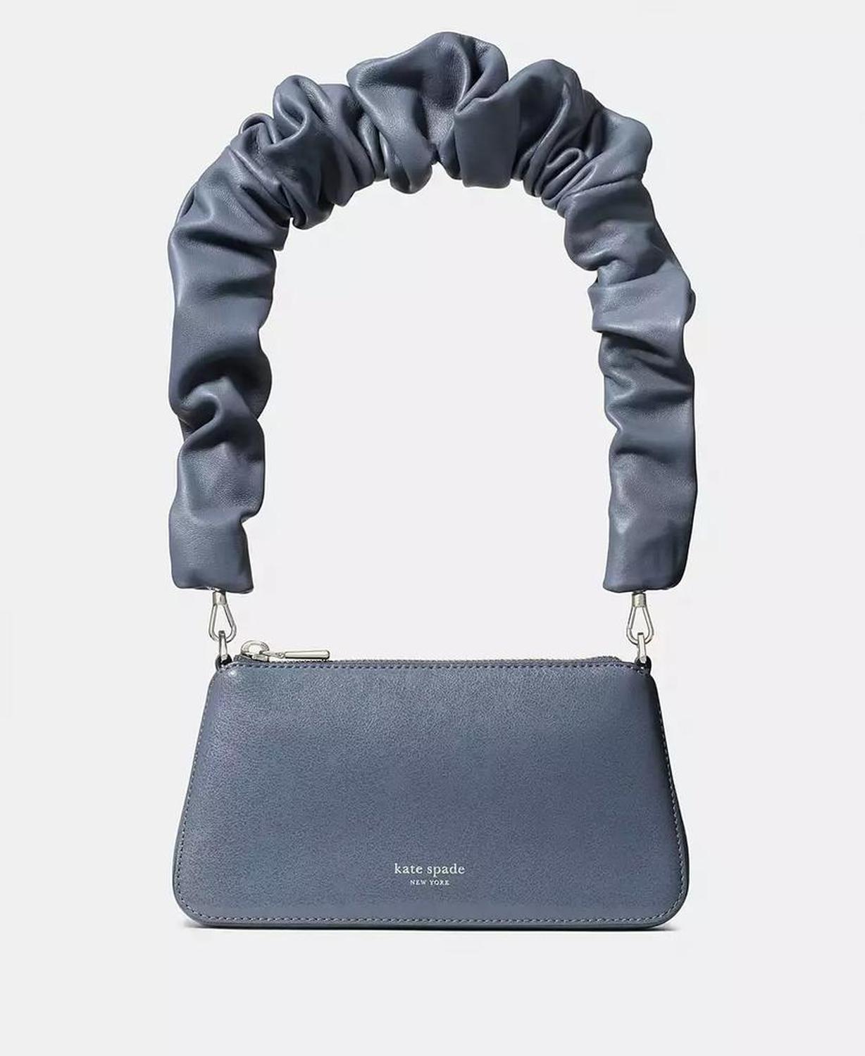 Grace Glazed Leather Pochette Shoulder Bag