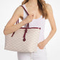 Quinn Large Logo Jacquard Tote Bag with Pouch