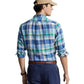 Classic Fit Plaid Linen Shirt