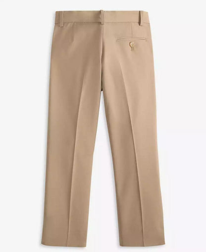 Big Boys Plain Hemmed Flat-Front Pants