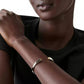 Two-Tone Sculpted Spade Open Cuff Bracelet