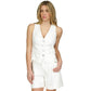 Women's V-Neck Button-Front Vest