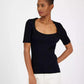 Women's Faggio Ribbed Sweetheart-Neck Top