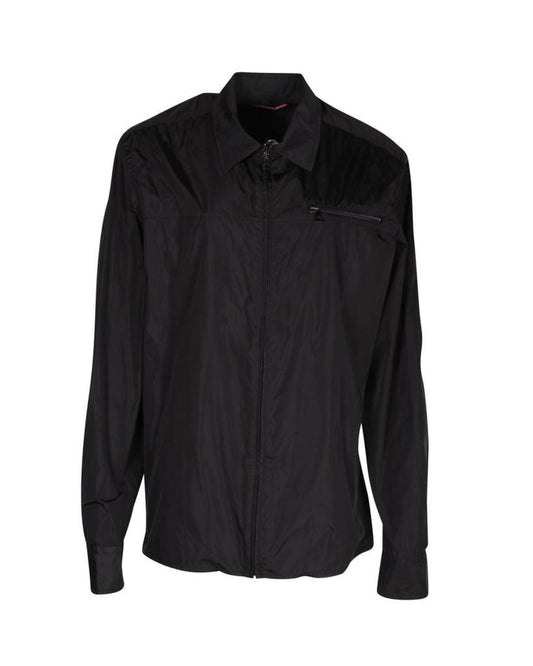 Linea Rossa Black Nylon Zip Up Jacket