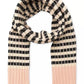 Striped Ribbed Scarf