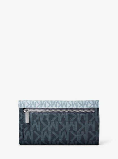 Jet Set Travel Signature Logo Tri-Fold Wallet