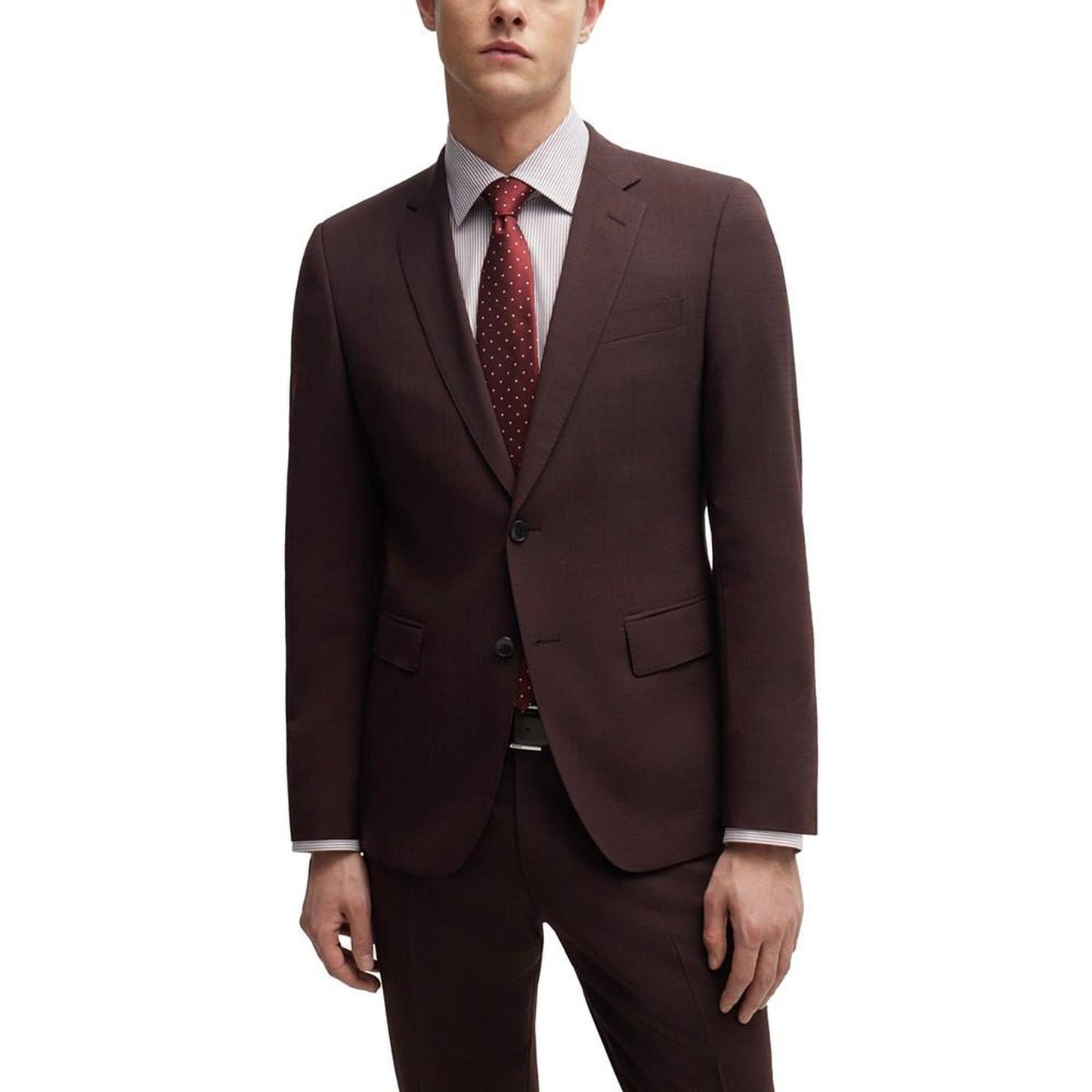 Men's Slim-Fit Patterned Suit