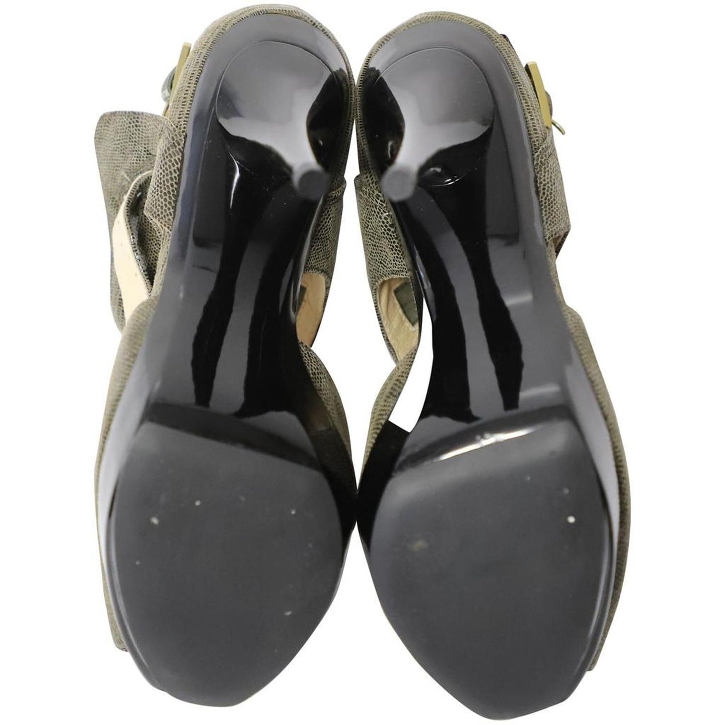 Michael Kors Heidi Platform Heels in Black Leather